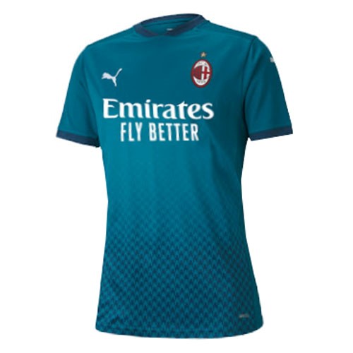 Camiseta AC Milan 3ª Mujer 2020 2021 Azul